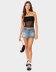 EDIKTED Celestia Sheer Mesh Womens Tube Top image number 2