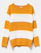 POOF Girls Chenille Stripe Sweater image number 1