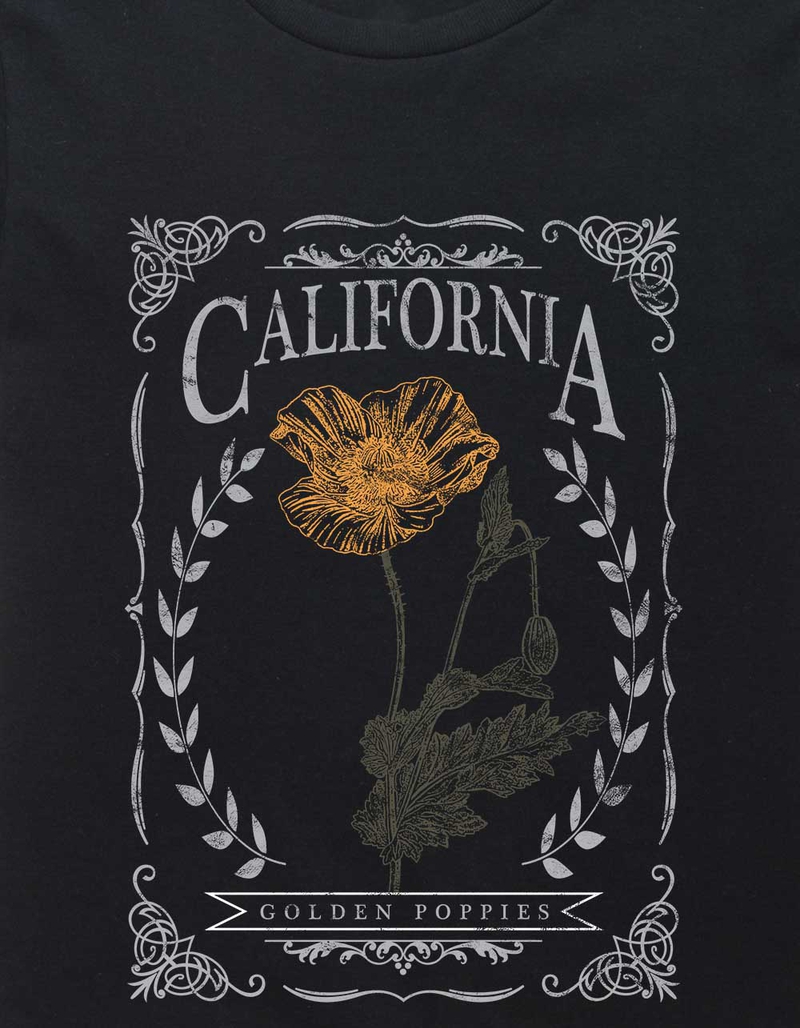 CALIFORNIA Golden Poppies Unisex Kids Tee image number 1