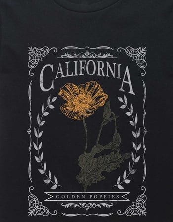 CALIFORNIA Golden Poppies Unisex Kids Tee Alternative Image