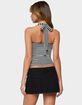 EDIKTED Lovina Textured Striped Halter Top image number 3
