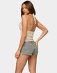 EDIKTED Kimiko Sequin Crochet Halter Top image number 3