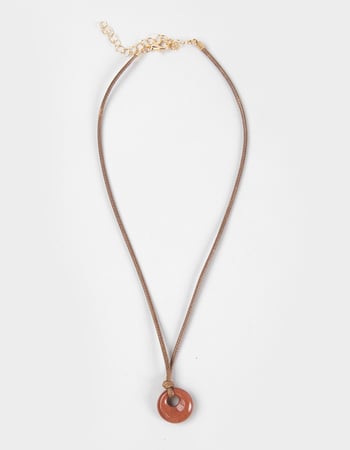 FULL TILT Acrylic Corded Circle Necklace Primary Image