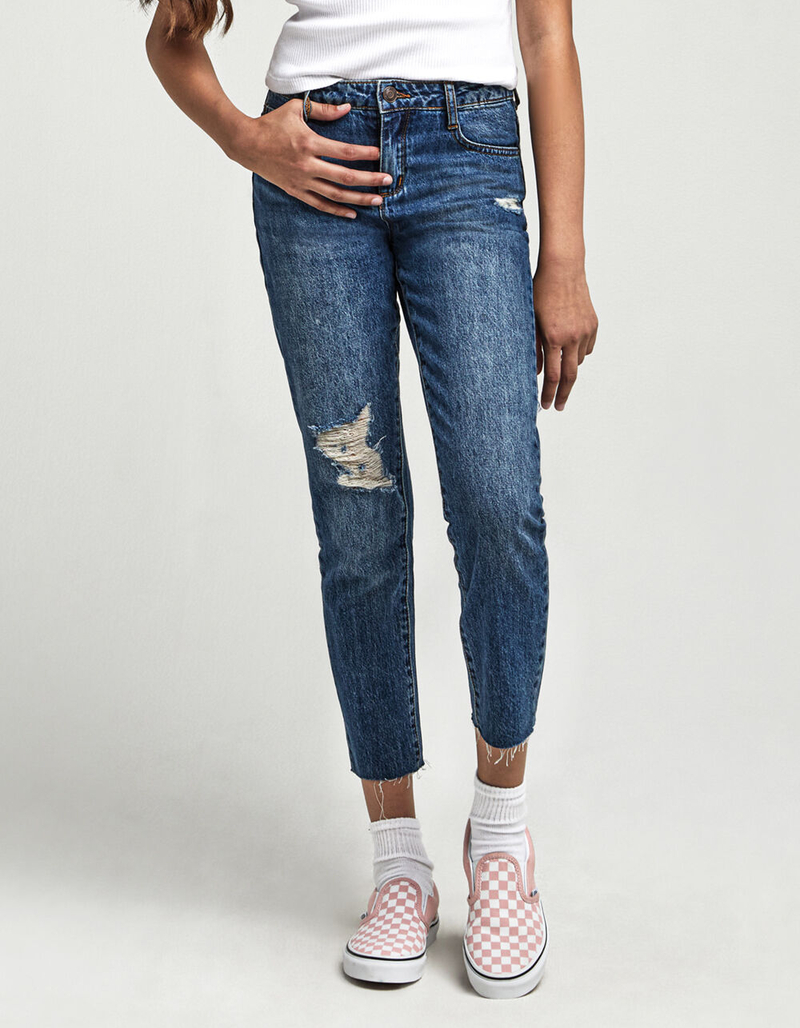 RSQ Girls High Rise Straight Leg Jeans image number 1