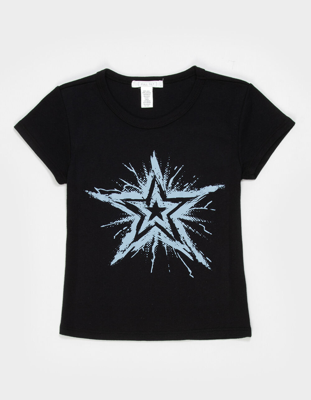FULL TILT Puff Star Girls Tee - BLACK - M | Tillys