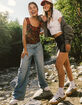 JJXX Tokyo Womens Wide Leg High Rise Jeans image number 9