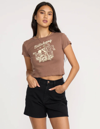 BILLABONG Tropic Happenings Womens Baby Tee BILLABONG Tropic Happenings Womens Baby Tee Primary Image