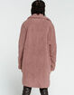 KAII Sherpa Long Womens Lavender Coat image number 3