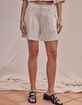 WEST OF MELROSE Womens Linen Shorts image number 2