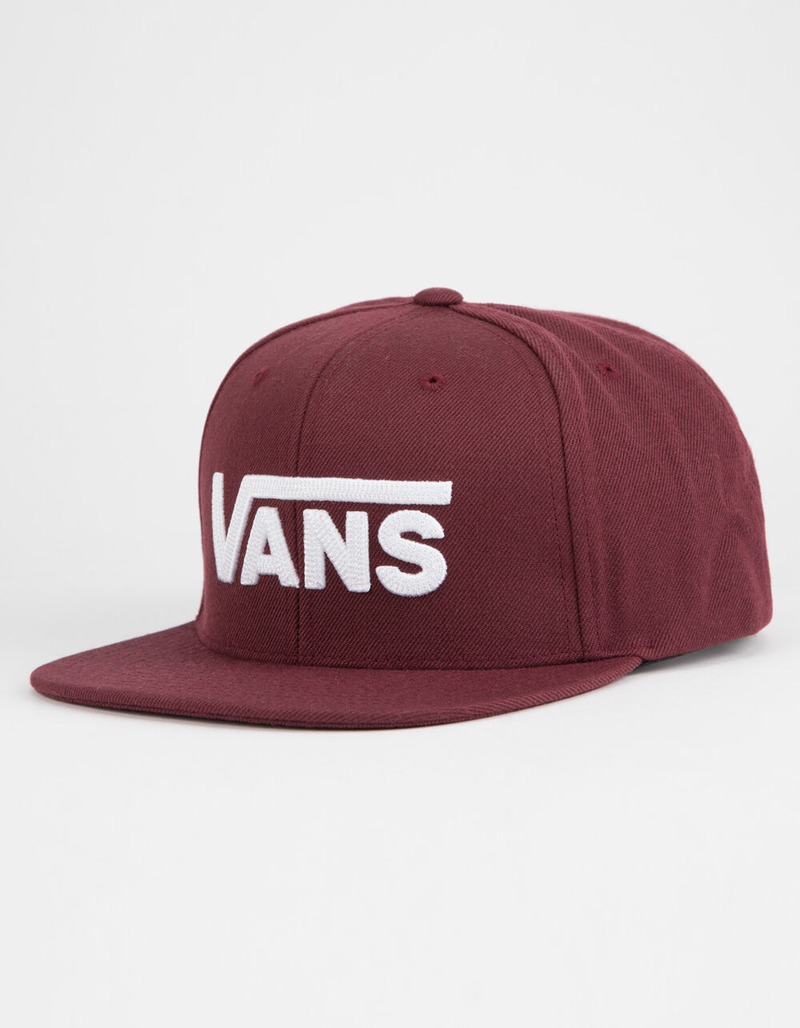 VANS Drop V II Burgundy Mens Snapback Hat image number 0