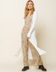 WEST OF MELROSE Get To The Bottom Of It Rib Button Womens Maxi Cardigan image number 1