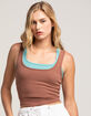 FULL TILT Square Neck Womens Tank Top image number 3