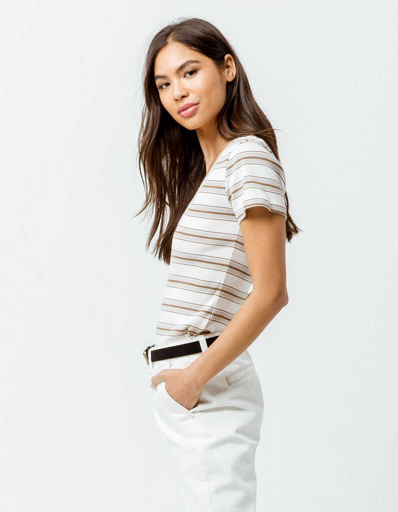 RVCA Seasons Change Striped Womens Tee image number 1