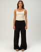 NIKE Studio Fleece Womens Mid Rise Wide Leg Pants image number 1
