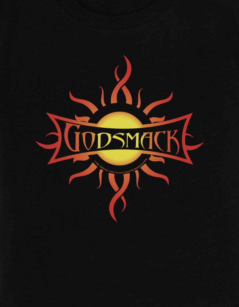 GODSMACK Sun Logo Womens Baby Tee image number 2