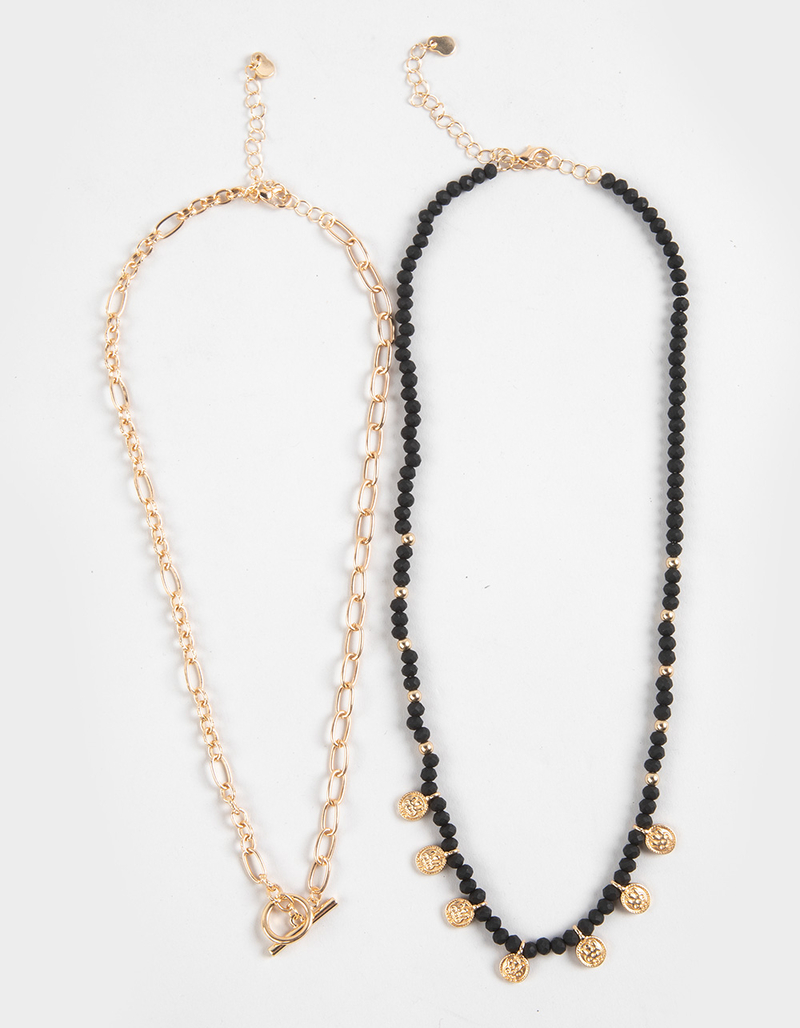 FULL TILT 2 Pack Boho/Coin Necklace Set image number 0