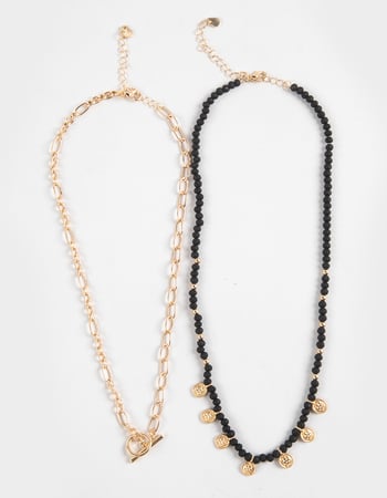 FULL TILT 2 Pack Boho/Coin Necklace Set Primary Image