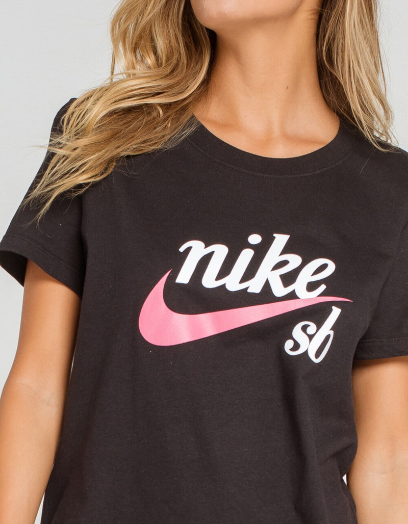 NIKE SB Black Craft Logo Womens Tee image number 1