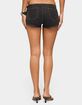 EDIKTED Gabrielle Grommet Wrap Denim Shorts image number 3