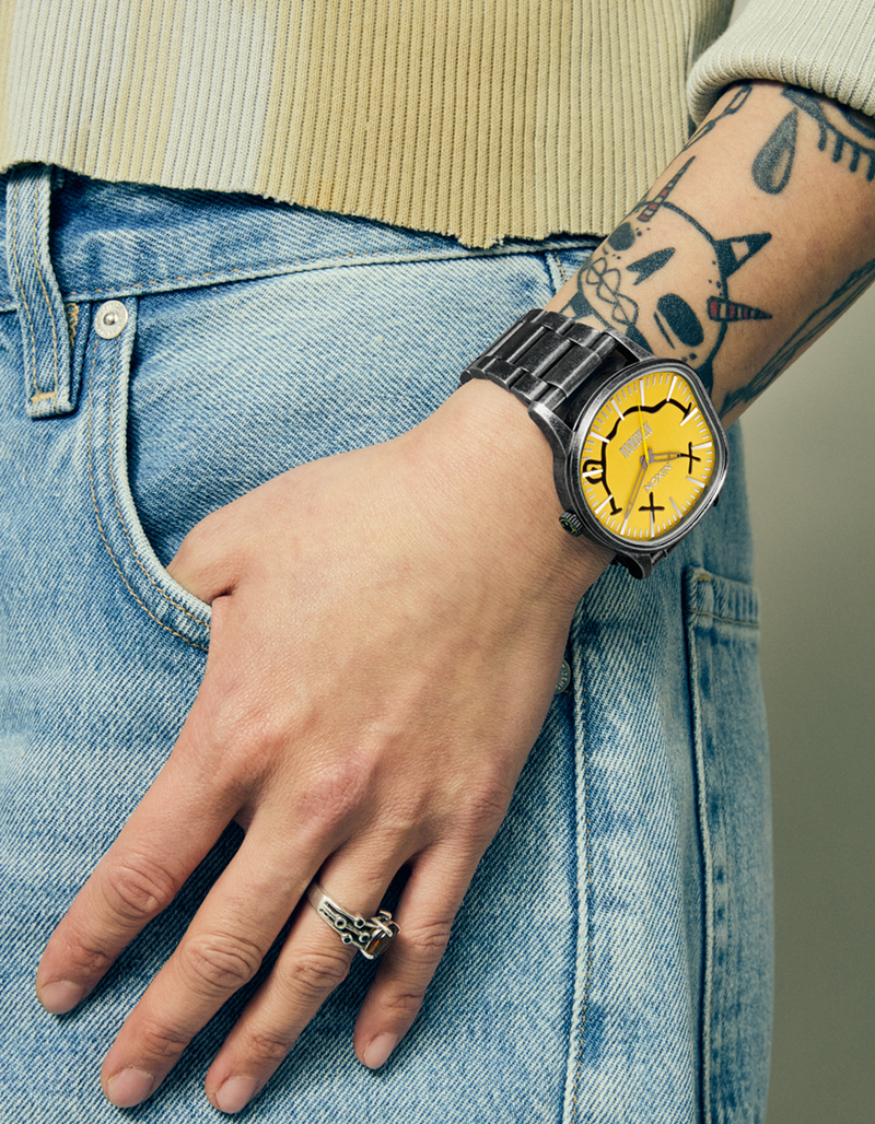 NIXON x Nirvana Wobble Sentry Stainless Steel Watch image number 5