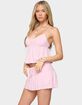 EDIKTED Selene Lacey Pleated Tank Top image number 2