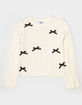 RSQ Girls Cable Knit Bow Sweater image number 2