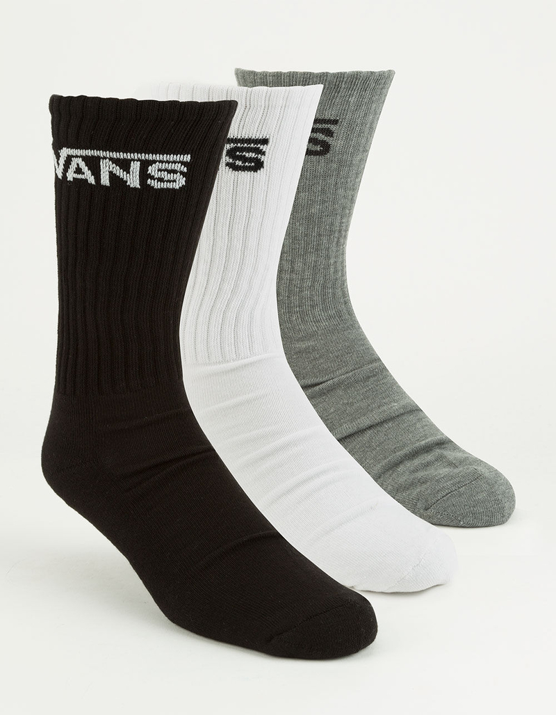 VANS 3 Pack Mens Crew Socks image number 0