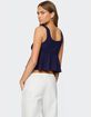 EDIKTED Alesia Tie Front Tank Top image number 5