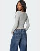 EDIKTED Josi Layered Ribbed Top image number 5