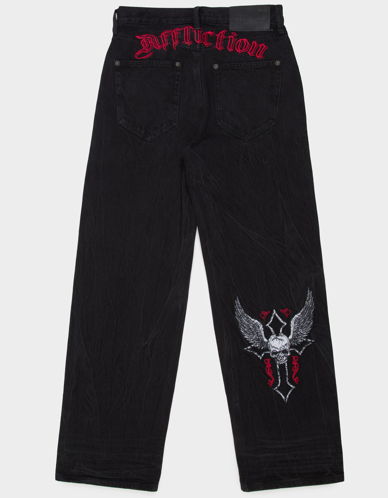 AFFLICTION Live Fast Mens Wide Leg Jeans image number 1