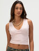TILLYS Womens Butter Soft V-Neck Tank Top image number 1