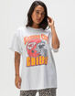 JUNK FOOD Kansas City Chiefs Throwback Womens Oversized Tee image number 1