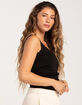 TILLYS Lace Trim Womens Tank Top image number 2