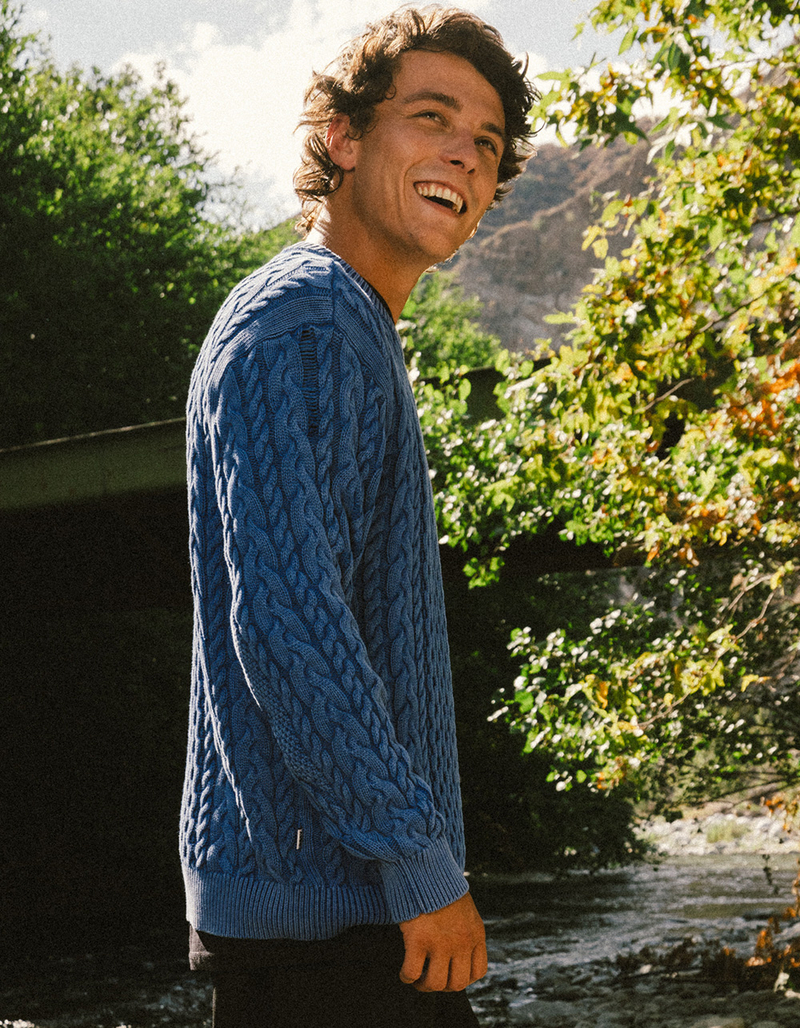 OBEY Faded Wash Mens Sweater image number 3