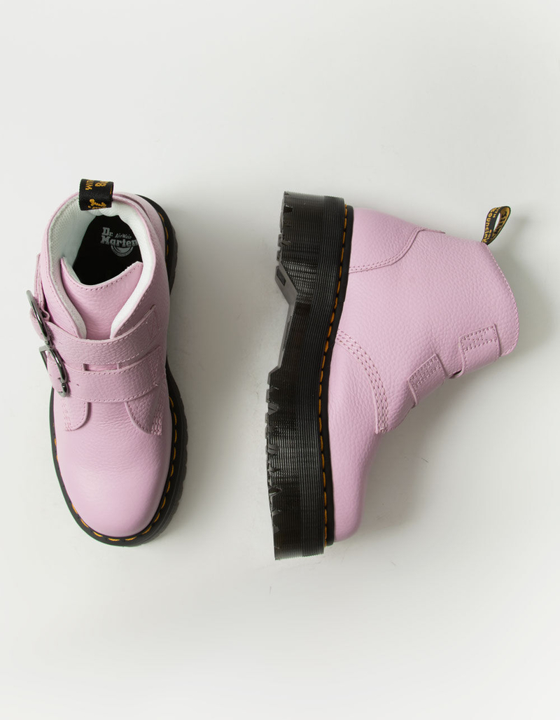 DR. MARTENS Devon Heart Womens Pink Boots image number 4