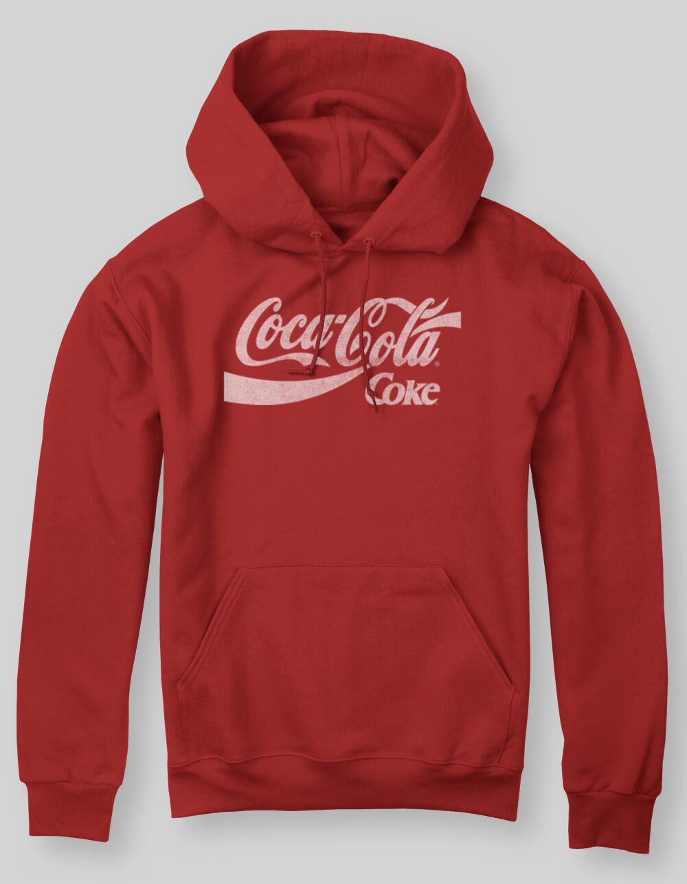 COCA-COLA Double Coke Logo Unisex Hoodie - RED | Tillys