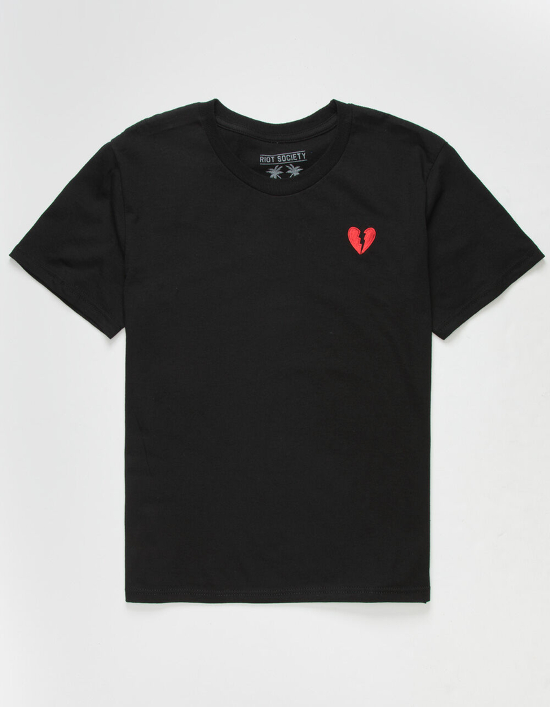 RIOT SOCIETY Broken Heart Embroidered Boys T-Shirt image number 0