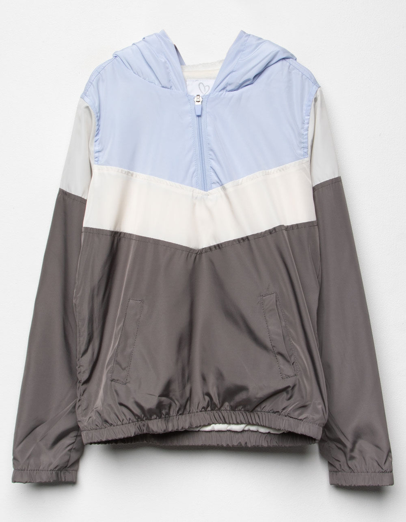FULL TILT Half Zip Cozy Colorblock Girls Jacket image number 0