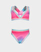 PQ SWIM Dreamy Rainbow Embroidered Girls Bikini Set image number 1