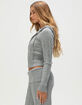 FULL TILT Cable Knit Womens Zip-Up Hoodie image number 4