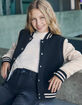 RSQ Girls Fleece Varsity Jacket image number 1