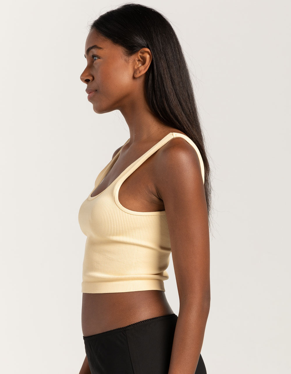 FULL TILT Seamless Low Back Womens Tank Top - YELLOW | Tillys