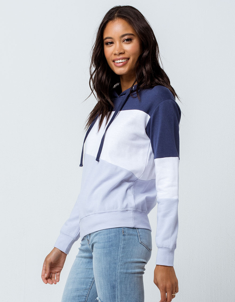 FULL TILT Color Block Blue Womens Hoodie image number 1
