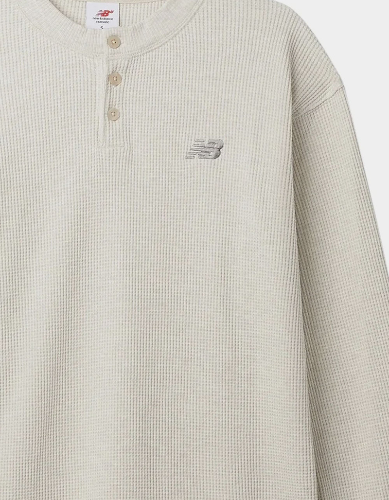 NEW BALANCE Numeric Waffle Knit Mens Long Sleeve Henley image number 1