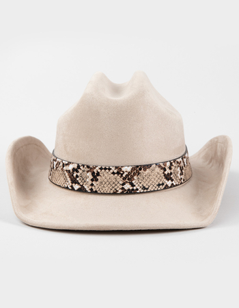 Snakeskin Cowboy Hat Primary Image