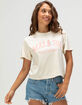 RIOT SOCIETY x Peanuts Snoopy Womens Crop Tee image number 1