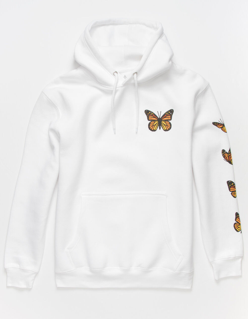 BLUE CROWN Butterfly Mens Hoodie image number 0