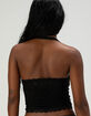 NECTAR CLOTHING Knit Lace Womens Halter Top image number 4