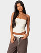 EDIKTED Fifi Gathered Strapless Top image number 1