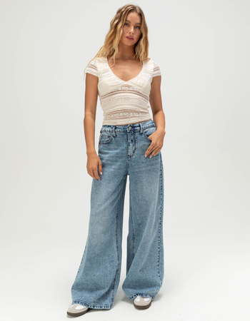 FULL TILT Womens Lace Top Alternative Image